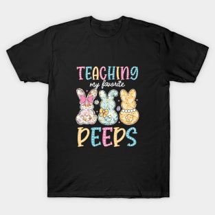 Teaching My Favorite Peeps Cute Easter Teacher T-Shirt